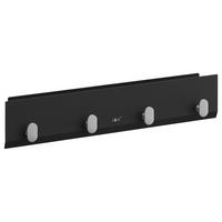 SCHLÜSSELBOARD Schwarz, Edelstahlfarben  - Edelstahlfarben/Schwarz, MODERN, Metall (2,5/16,1/5,6cm) - Zack