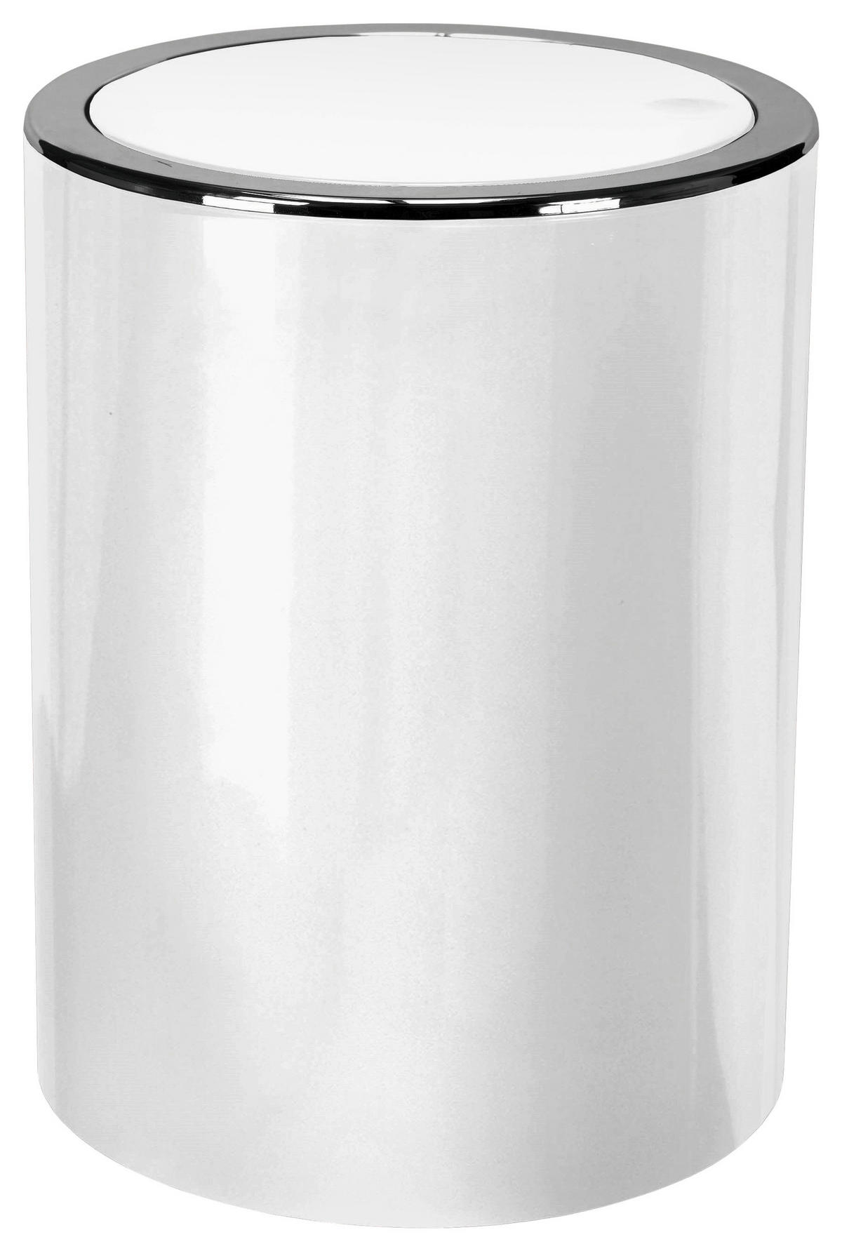 KOSMETIKEIMER Kunststoff   - Weiss Hochglanz/Weiss, Basics, Kunststoff (19/24,5cm) - Kleine Wolke