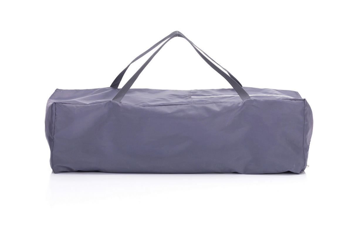 PRENOSIVI KREVETAC     125/65 cm  - siva, Osnovno, metal/tekstil (125/65cm) - Jimmylee