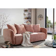 SCHLAFSOFA Flachgewebe Altrosa  - Schwarz/Altrosa, KONVENTIONELL, Kunststoff/Textil (250/74/108cm) - Carryhome