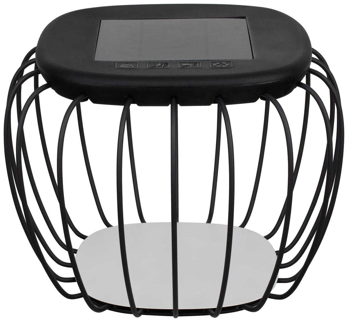 AUßENLEUCHTE 40/30 cm   - Schwarz, Trend, Kunststoff/Metall (40/30cm) - Novel