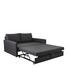 SCHLAFSOFA Flachgewebe Grau - Grau, Design, Textil (166-204/88/110-120cm) - Bali