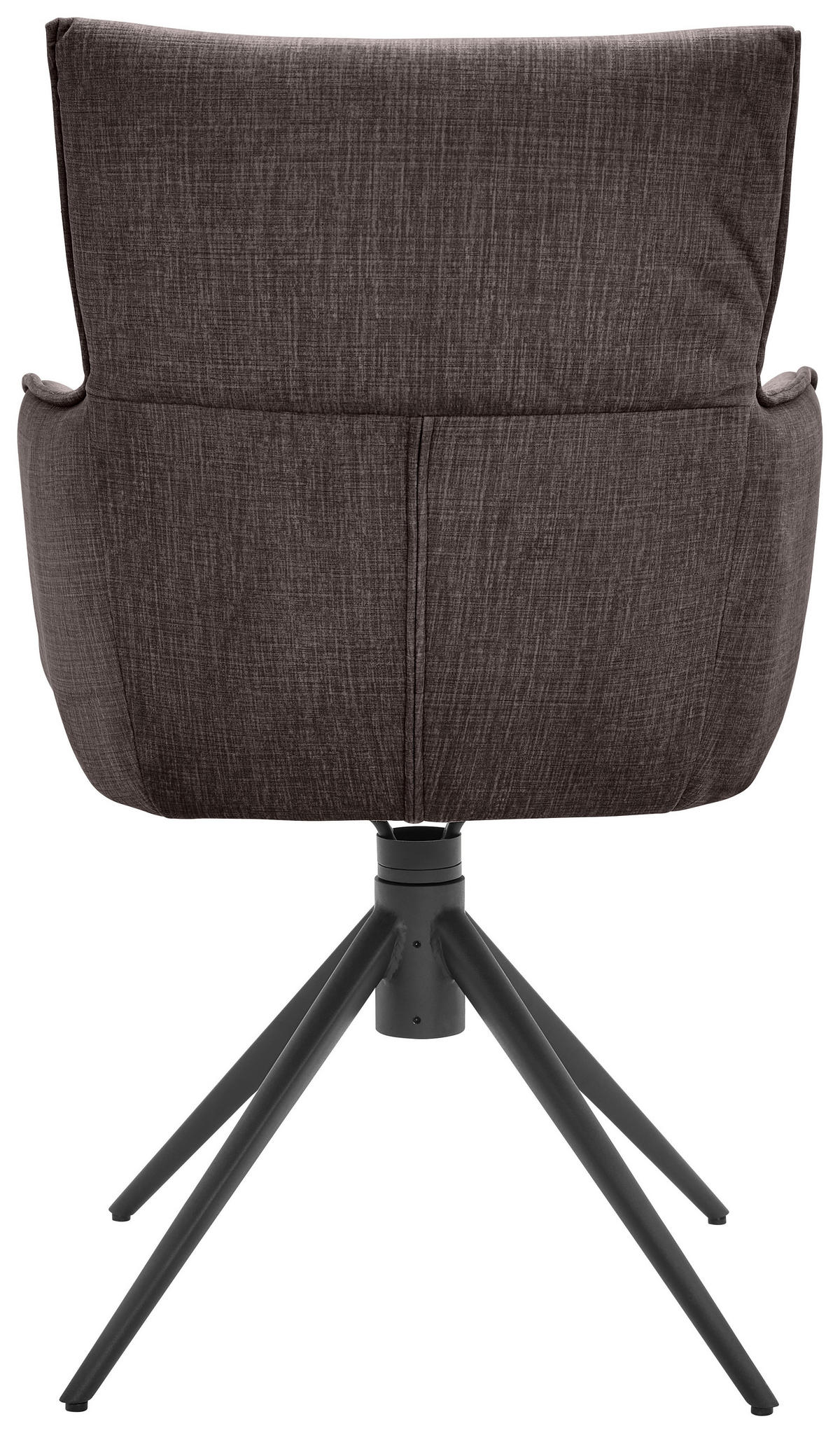 ARMLEHNSTUHL  in Eisen Velours  - Anthrazit/Schwarz, Design, Textil/Metall (58/91/62cm) - Dieter Knoll