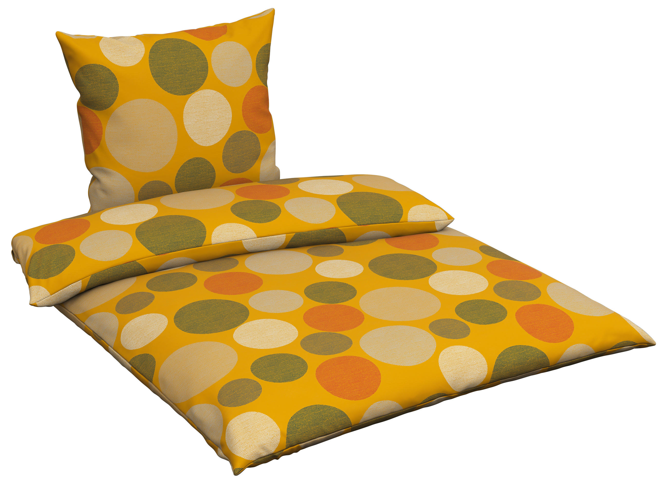 BETTWÄSCHE 135/200 cm  - Gelb, Textil (135/200cm) - Novel