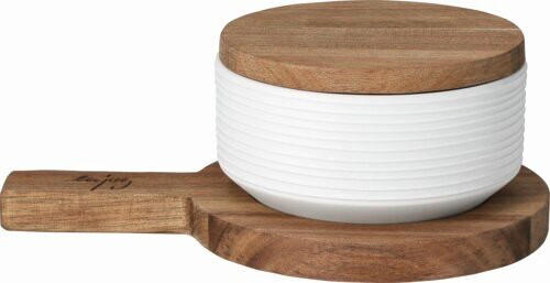 SERVIERBRETT  - Weiss, Basics, Keramik (18,5/12,5cm) - Räder
