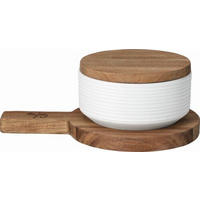 SERVIERBRETT  - Weiss, Basics, Keramik (18,5/12,5cm) - Räder