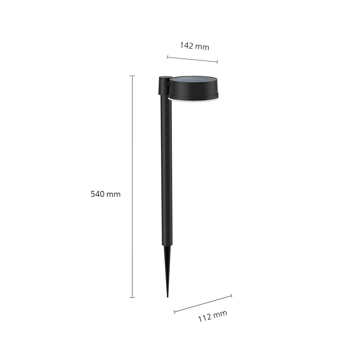 SOLARLEUCHTE 11.2/54/14.2 cm   - Schwarz, KONVENTIONELL, Kunststoff (11.2/54/14.2cm) - Philips