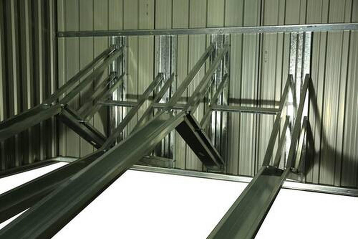 FAHRRADGARAGE 203/158/200 cm  - Anthrazit, Basics, Metall (203/158/200cm) - Ambia Garden