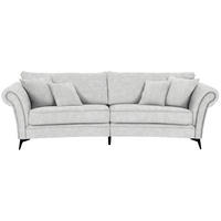 MEGASOFA in Flachgewebe Beige  - Beige/Schwarz, ROMANTIK / LANDHAUS, Textil/Metall (273/79/125cm) - Landscape