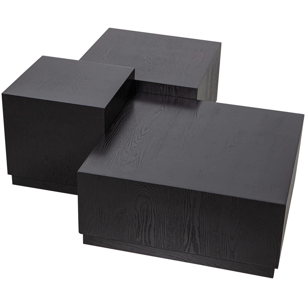 BEISTELLTISCHSET in Holzwerkstoff  - Schwarz, Design, Holzwerkstoff - Livetastic