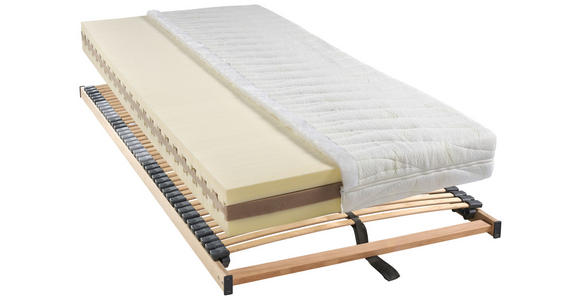 MATRATZENSET 120/200 cm  - Buchefarben, KONVENTIONELL, Holz (120/200cm) - Novel