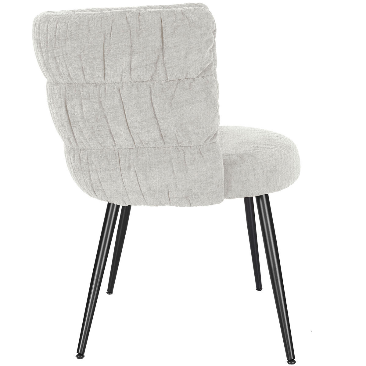 ARMLEHNSTUHL Chenille Beige  - Beige/Schwarz, MODERN, Textil/Metall (62/78/80/62cm) - Livetastic