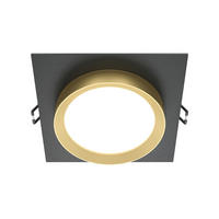 AUFBAULEUCHTE - Goldfarben/Schwarz, Trend, Kunststoff/Metall (11/11/5,2cm) - MAYTONI