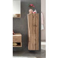 MIDISCHRANK 30/130/35 cm - Eiche Wotan/Silberfarben, Natur, Holzwerkstoff/Kunststoff (30/130/35cm) - Xora