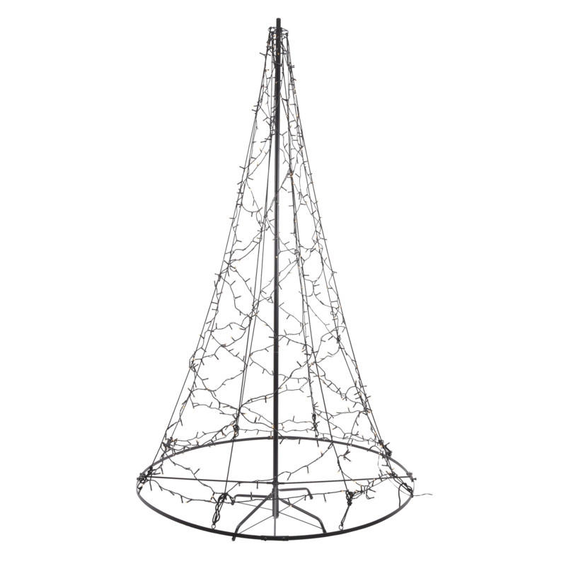DEKORAČNÉ LED SVIETIDLO - čierna/biela, Basics, kov/plast (180cm)