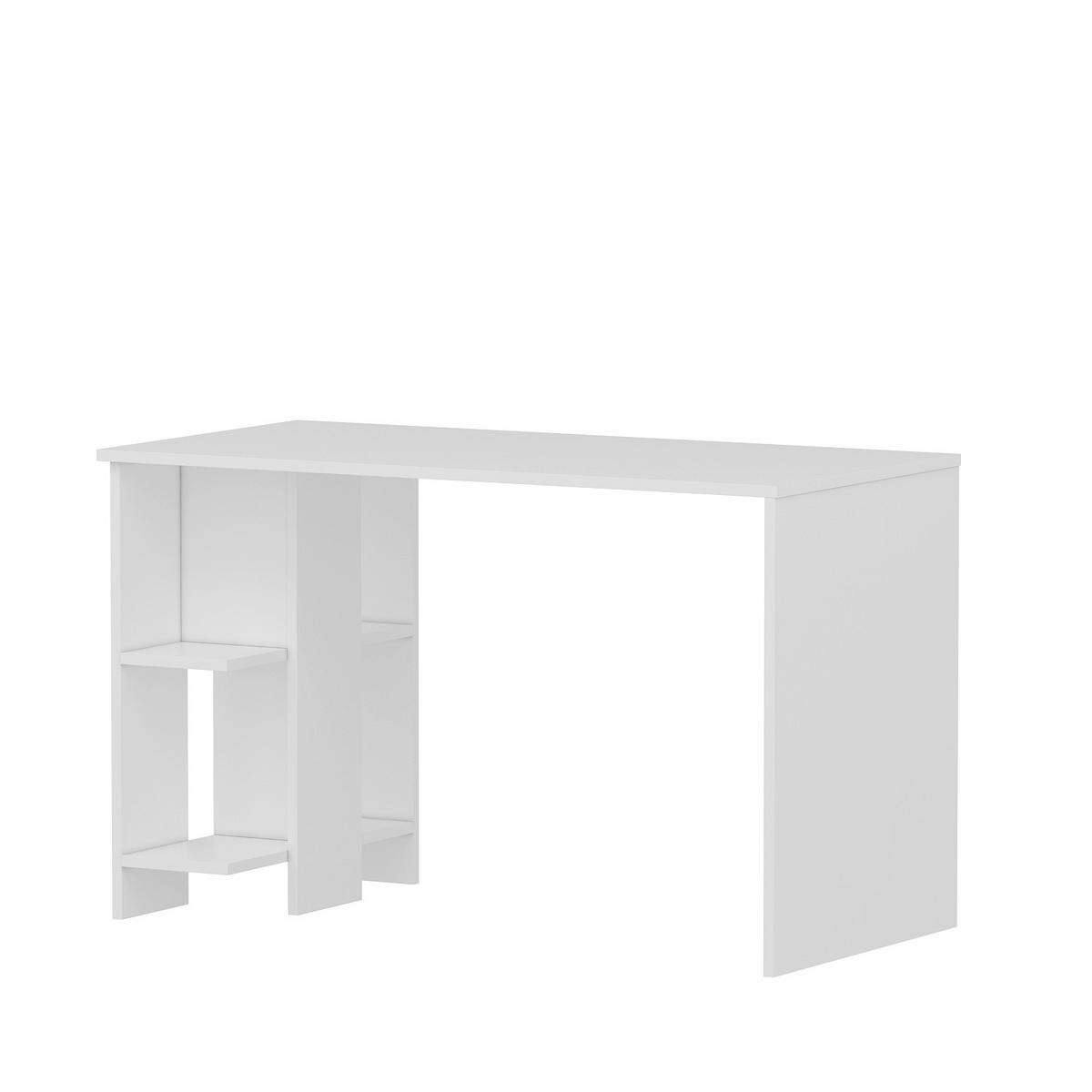 SCHREIBTISCH 120/60/73 cm Weiss  - Weiss, Design, Holzwerkstoff (120/60/73cm) - Livetastic