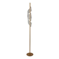 LED ÁLLÓLÁMPA - krómszínű/áttetsző, Design, műanyag/fém (22/22/159cm)