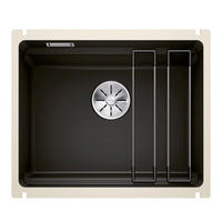 SPÜLE 525155  - Schwarz, Basics, Keramik (54/21,2/45,6cm) - Blanco