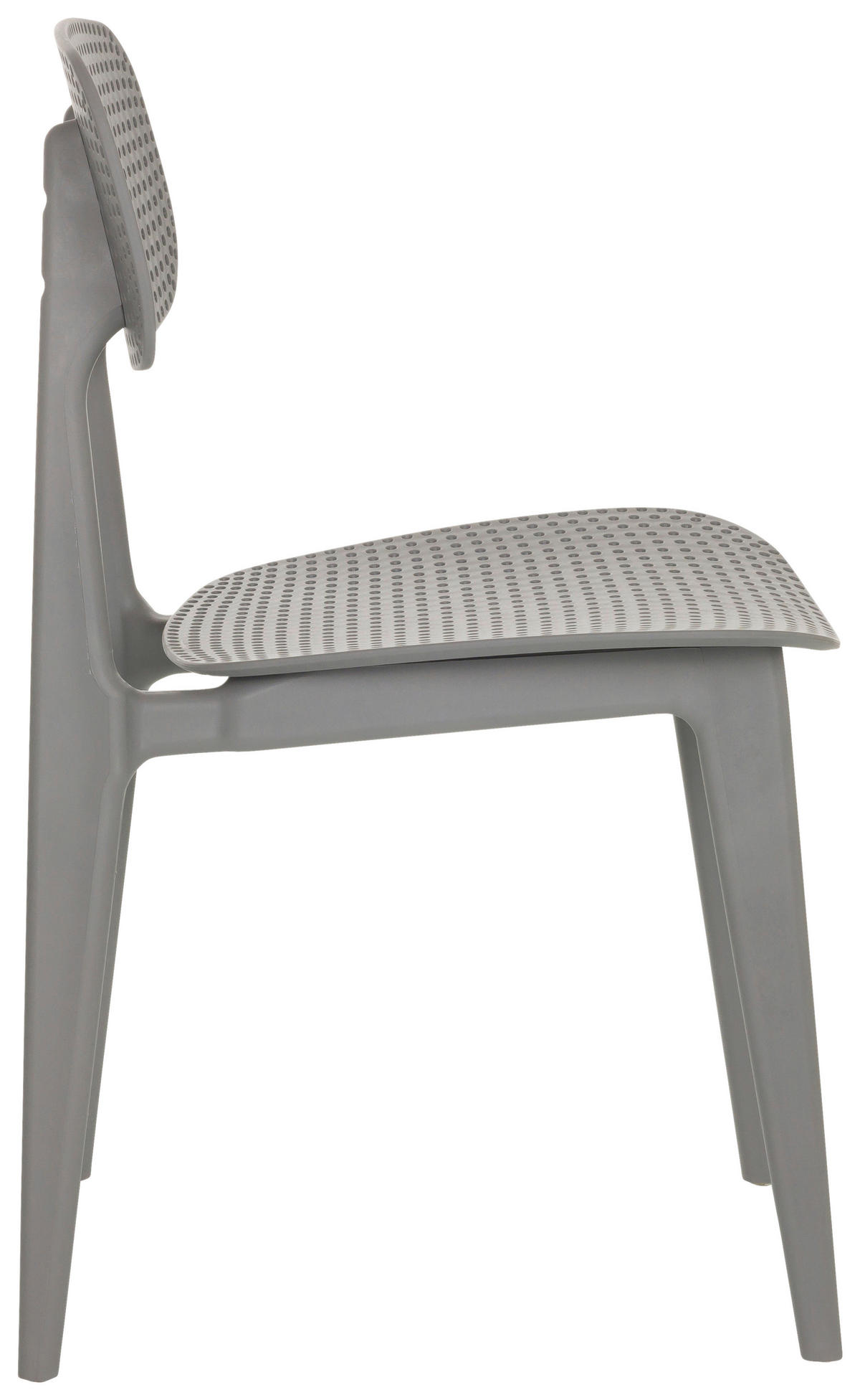 GARTENSTUHL Kunststoff Grau  - Grau, Basics, Kunststoff (42/79/51cm) - MID.YOU