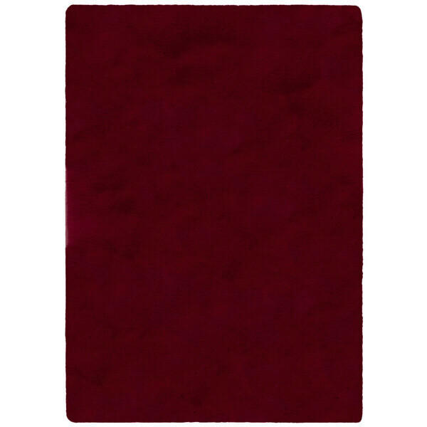 WEBTEPPICH 80/150 cm IVY LUXURY FUR Rot  - Rot, KONVENTIONELL, Textil (80/150cm)