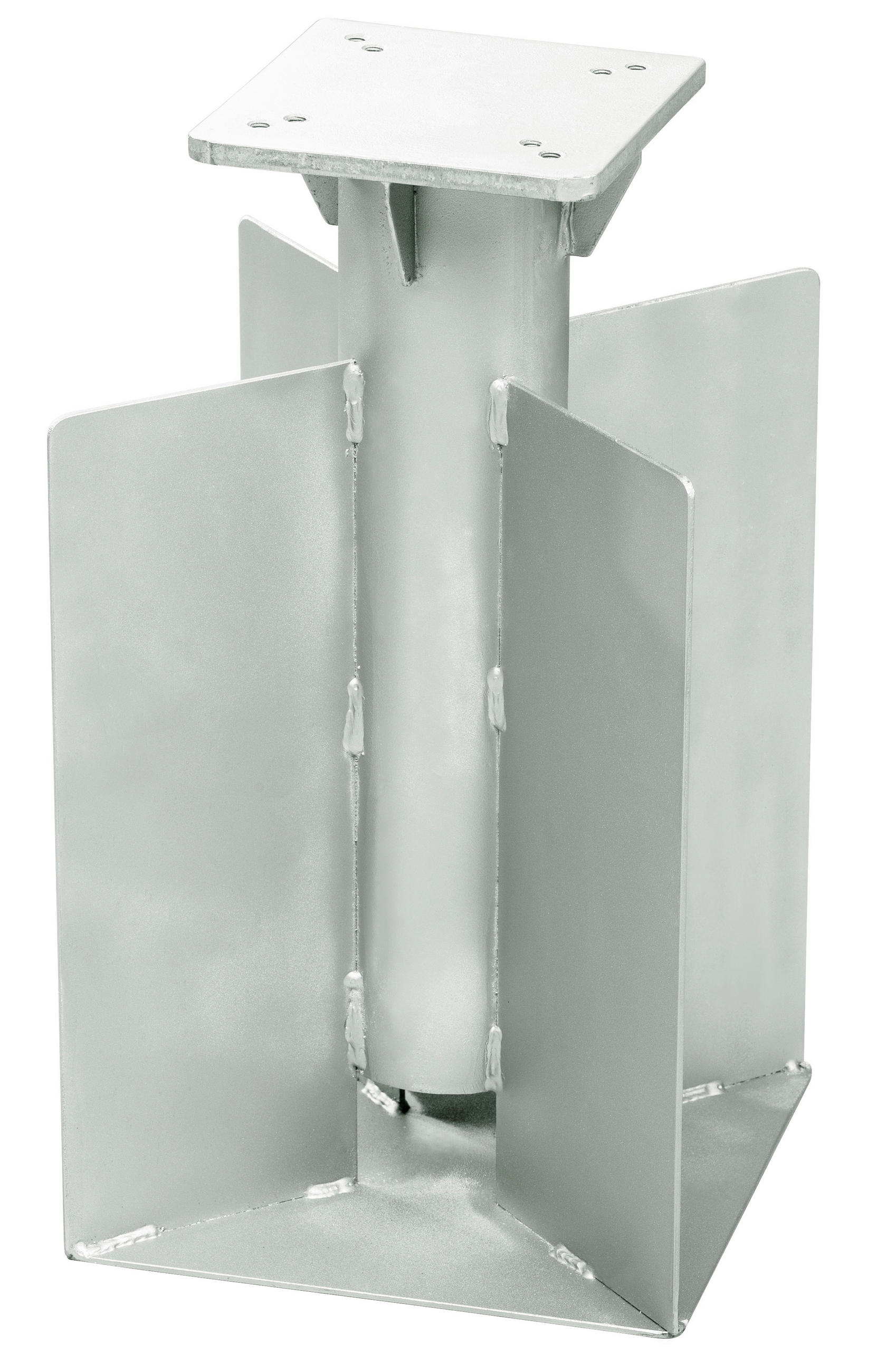 SONNENSCHIRMSTÄNDER Silberfarben  - Silberfarben, Basics, Metall (25/25/45cm) - Schneider