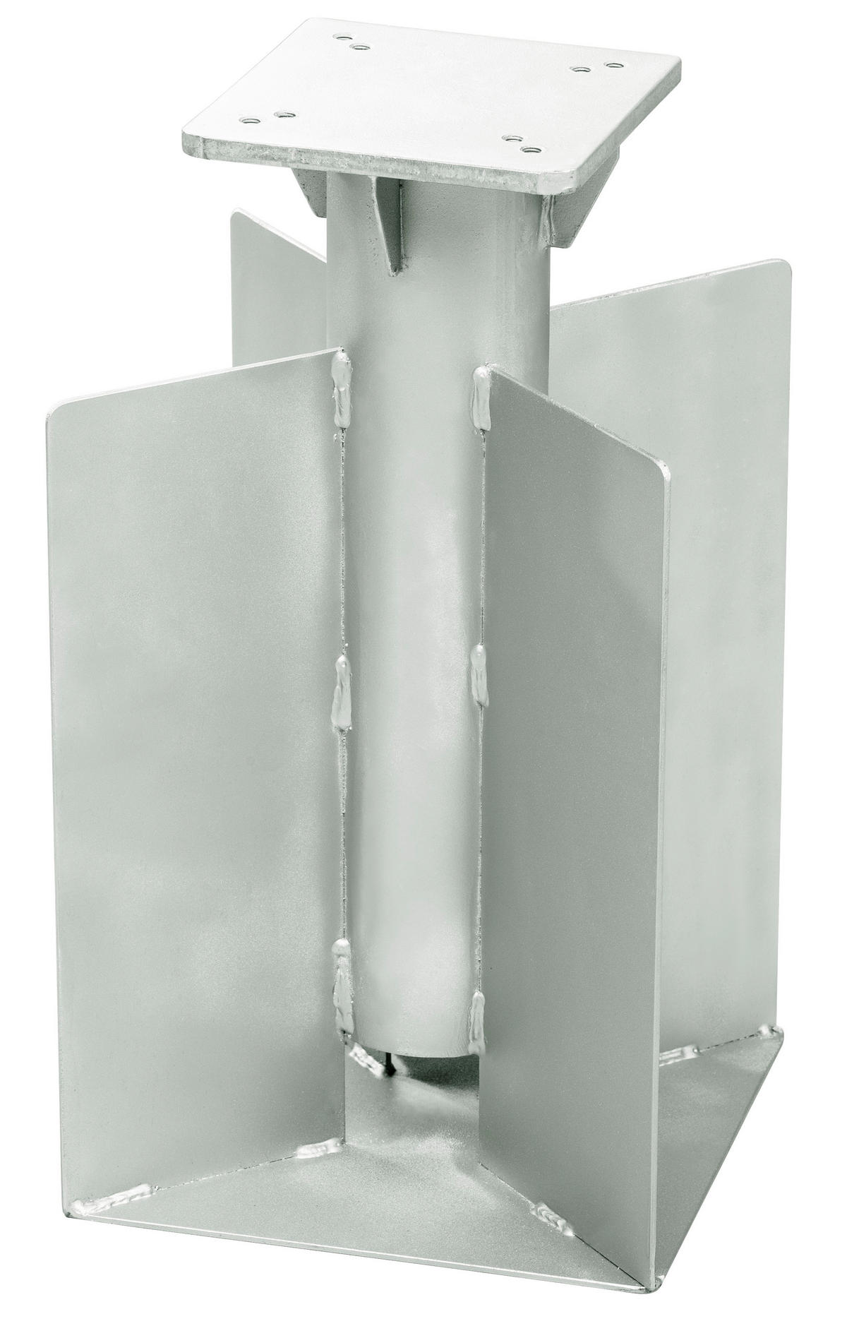 SONNENSCHIRMSTÄNDER Silberfarben  - Silberfarben, Basics, Metall (25/25/45cm) - Schneider