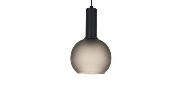 HÄNGELEUCHTE 25/120 cm  - Schwarz/Grau, Trend, Glas/Metall (25/120cm) - Novel
