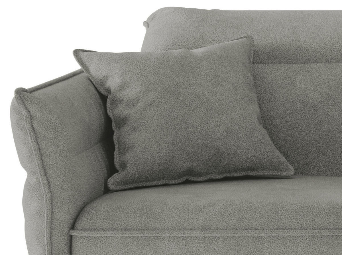 HÖRNSOFFA i flatväv grå  - stålfärgad/grå, Design, metall/textil (265/185cm) - Livetastic