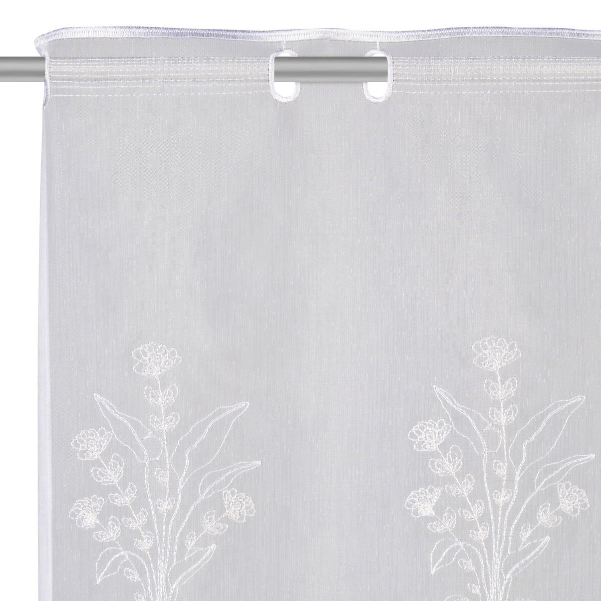 KURZGARDINE   160/45 cm   - Naturfarben/Weiß, KONVENTIONELL, Textil (160/45cm) - Esposa