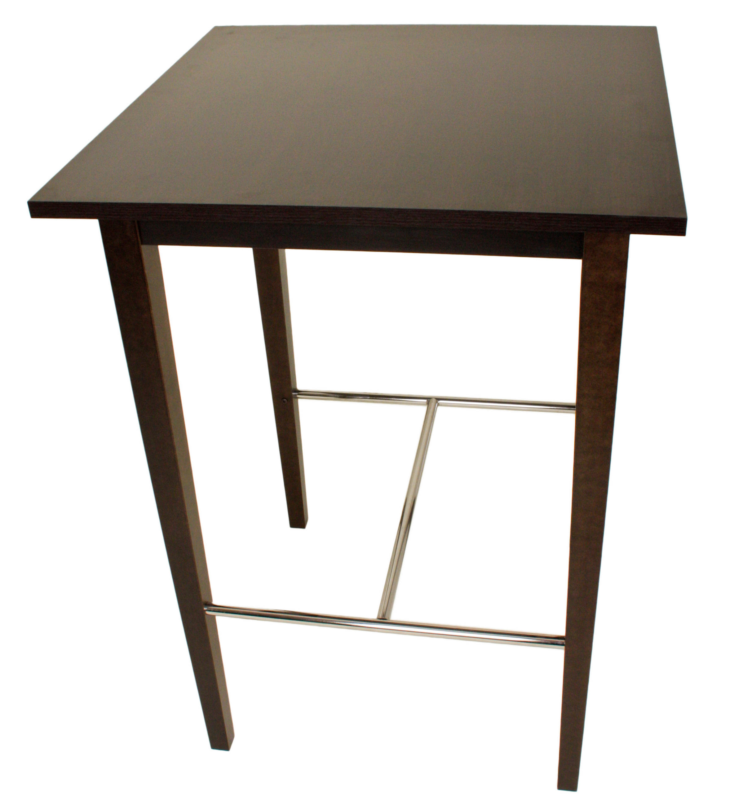 BARTISCH  - Dunkelbraun, Basics, Holz/Kunststoff (74,5/74,5/105cm) - Gardenson