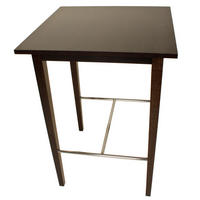 BARTISCH  - Dunkelbraun, Basics, Holz/Kunststoff (74,5/74,5/105cm) - Gardenson