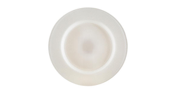 PLATZTELLER 34 cm  - Weiß, KONVENTIONELL, Glas (34cm) - Novel