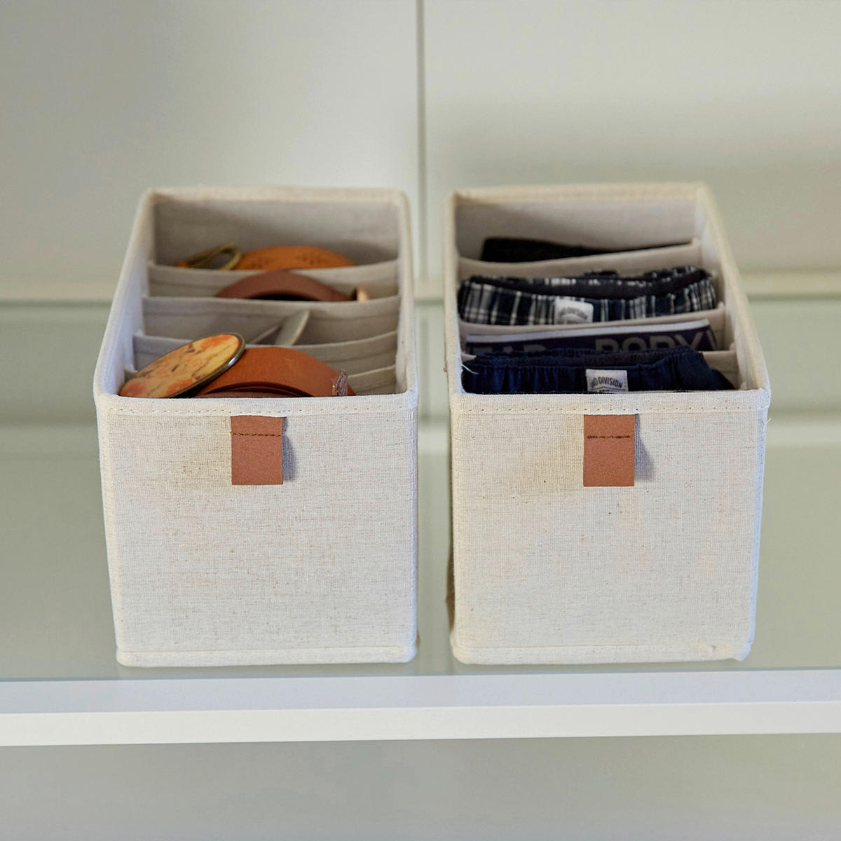 ORGANIZER  - Beige, Basics, Karton/Textil (30/15/15cm) - Store It