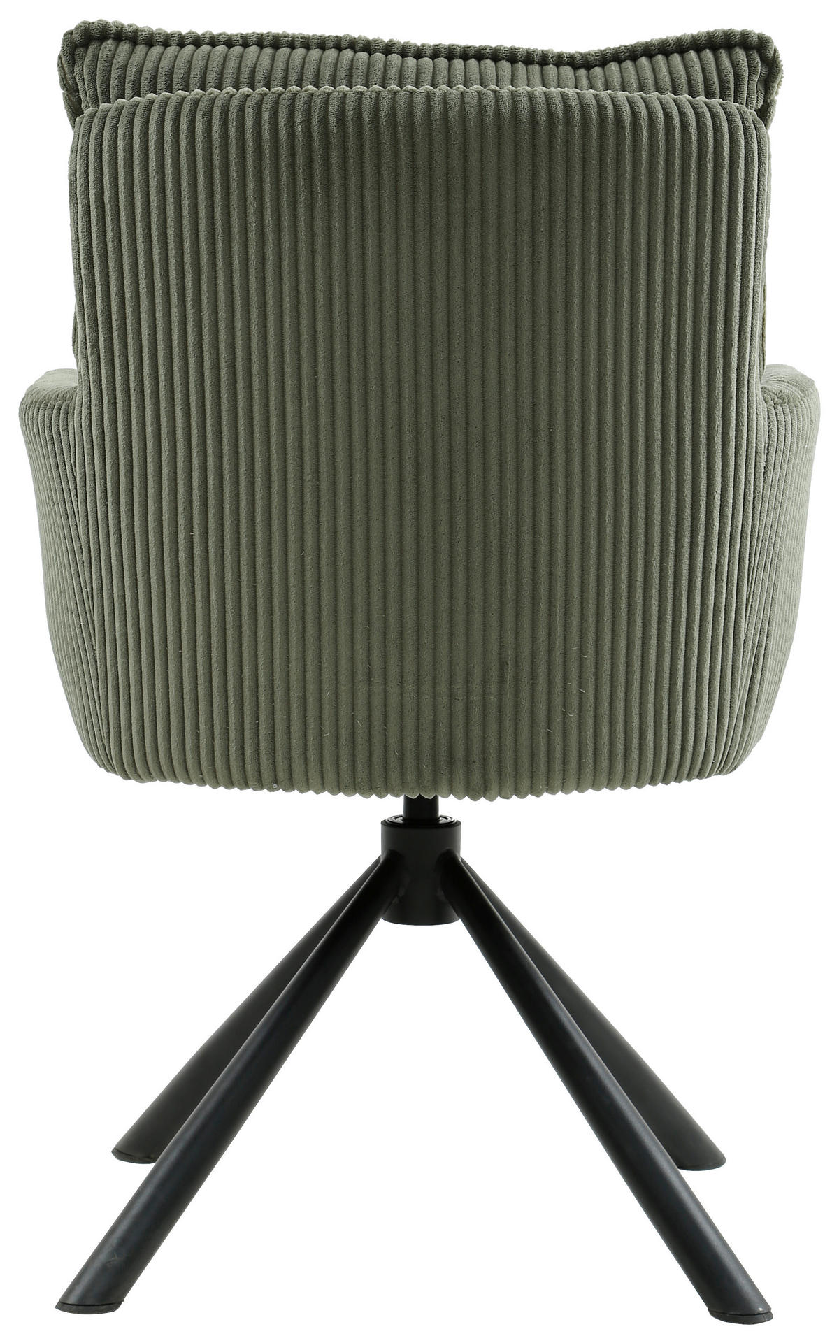 ARMLEHNSTUHL  in Eisen Cord  - Dunkelgrün/Schwarz, Design, Textil/Metall (61/90/67cm) - Carryhome