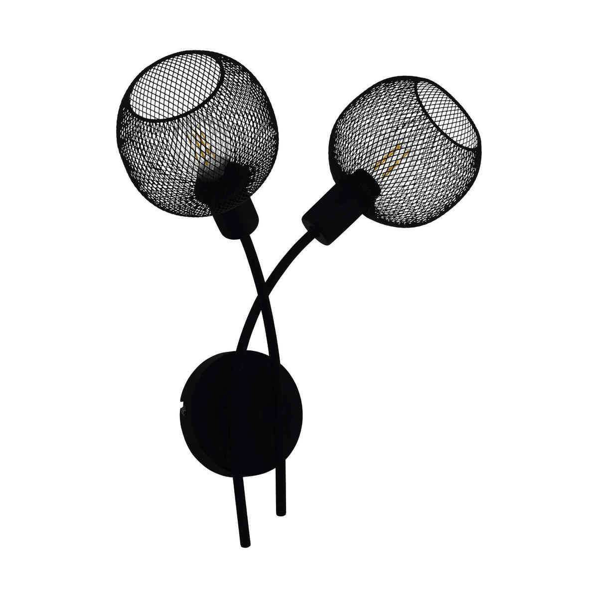 VÄGGLAMPA Wrington 38,5/35,5 cm   - svart, Basics, metall (38,5/35,5cm) - Eglo
