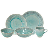 KOMBISERVICE Türkis MADEIRA 30-teilig 6 Personen  - Türkis, Basics, Keramik - Costa Nova