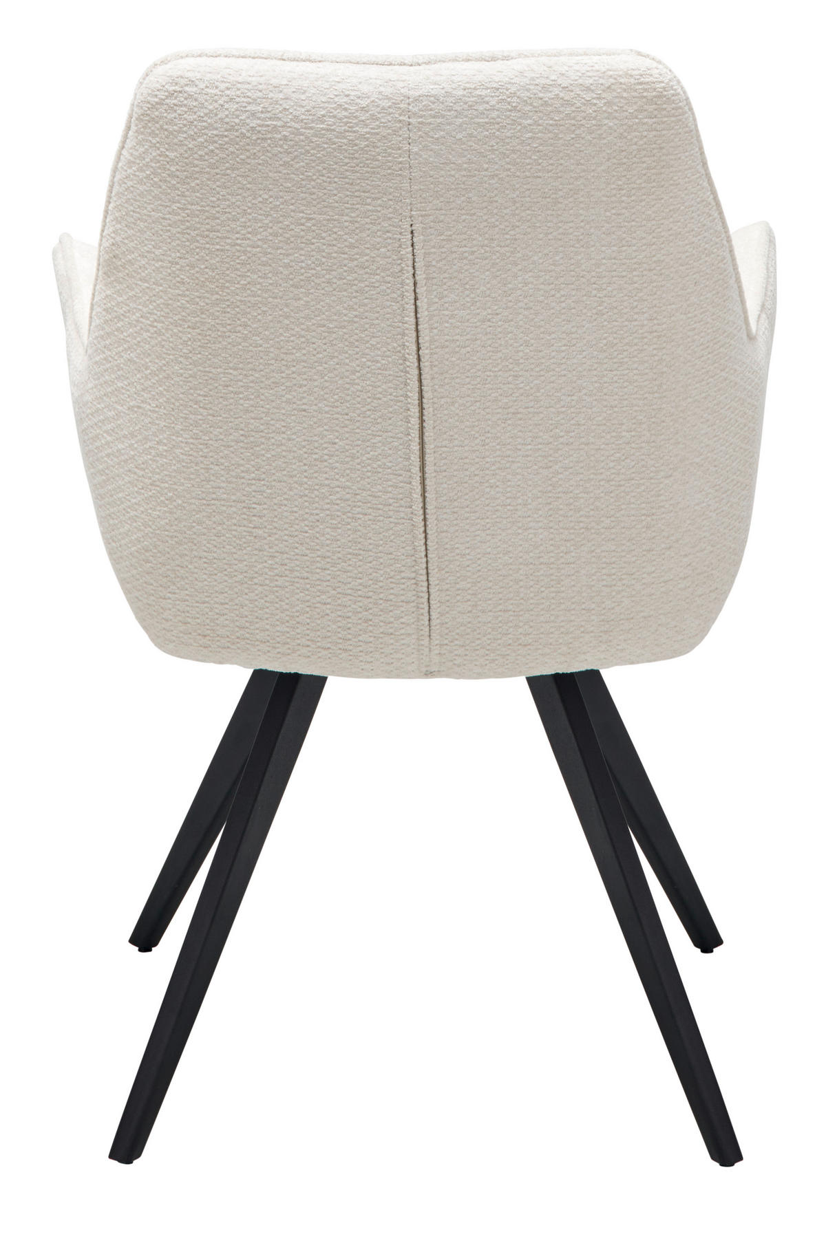 ARMLEHNSTUHL  in Eisen Webstoff  - Beige/Schwarz, LIFESTYLE, Textil/Metall (57/84/60cm) - MID.YOU