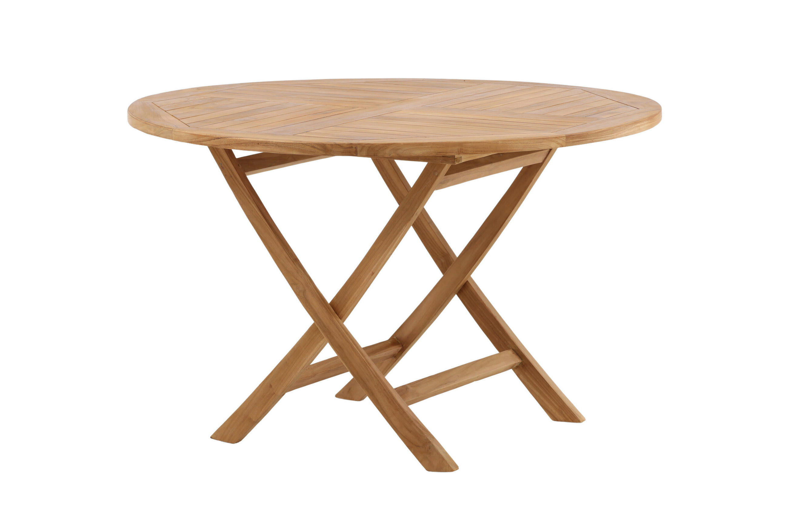 GARTENTISCH Holz rund  - Hellbraun, MODERN, Holz (120/75cm) - Gardenson