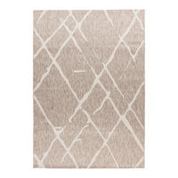 FLACHWEBETEPPICH 120/170 cm My Tallinn  - Taupe, Design, Textil (120/170cm)