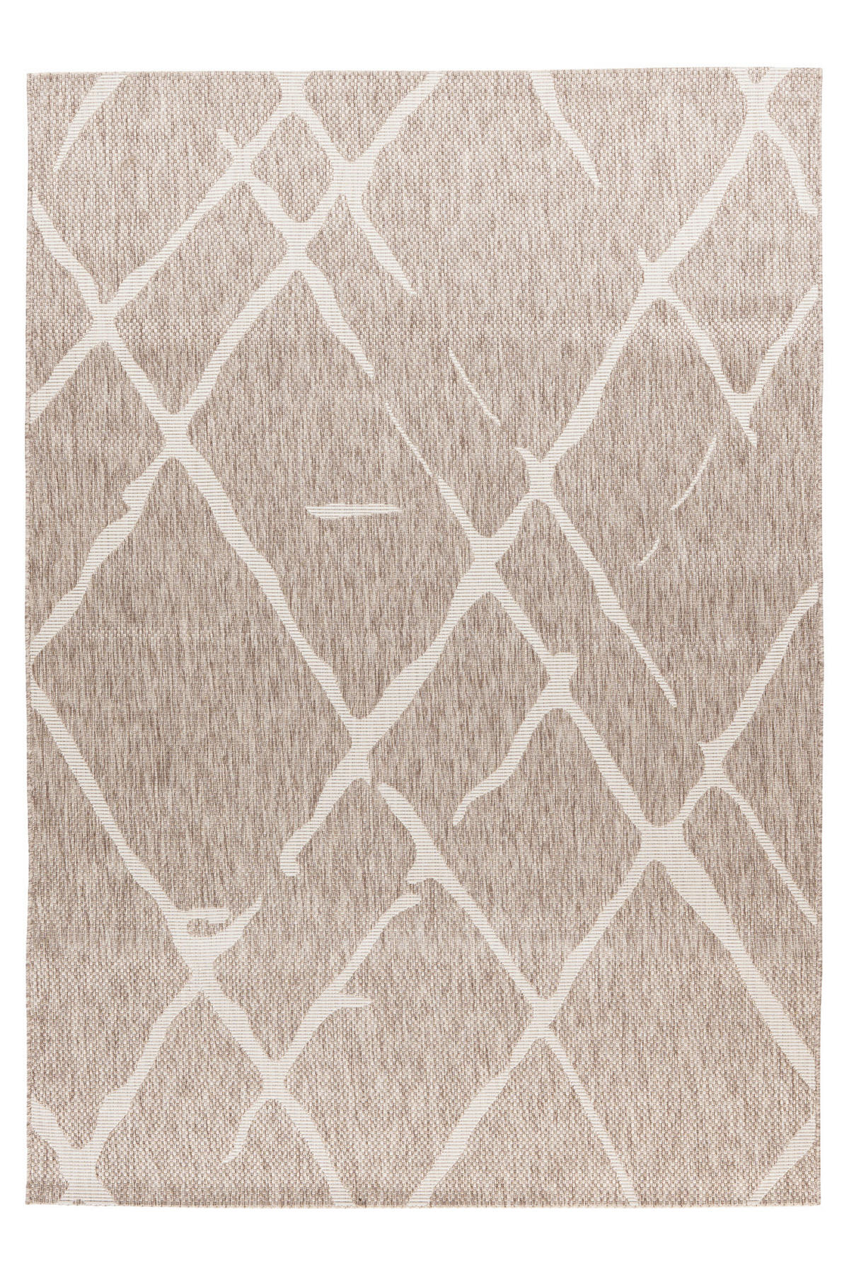 FLACHWEBETEPPICH 120/170 cm My Tallinn  - Taupe, Design, Textil (120/170cm)