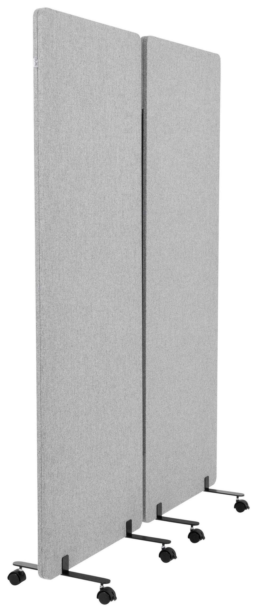 MELLANVÄGG  i metall, plast, textil  ljusgrå  - ljusgrå, Basics, metall/textil (60/177/35cm) - MID.YOU