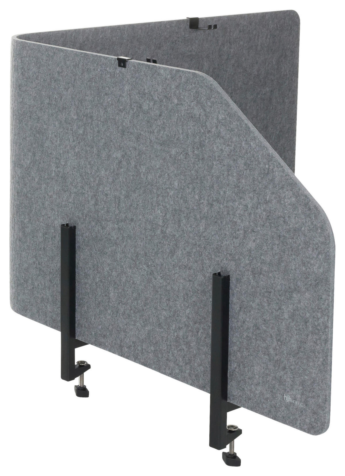 TRENNWAND Kunststoff, Textil, Metall Grau  - Grau, Basics, Kunststoff/Textil (160/50/1cm) - MID.YOU