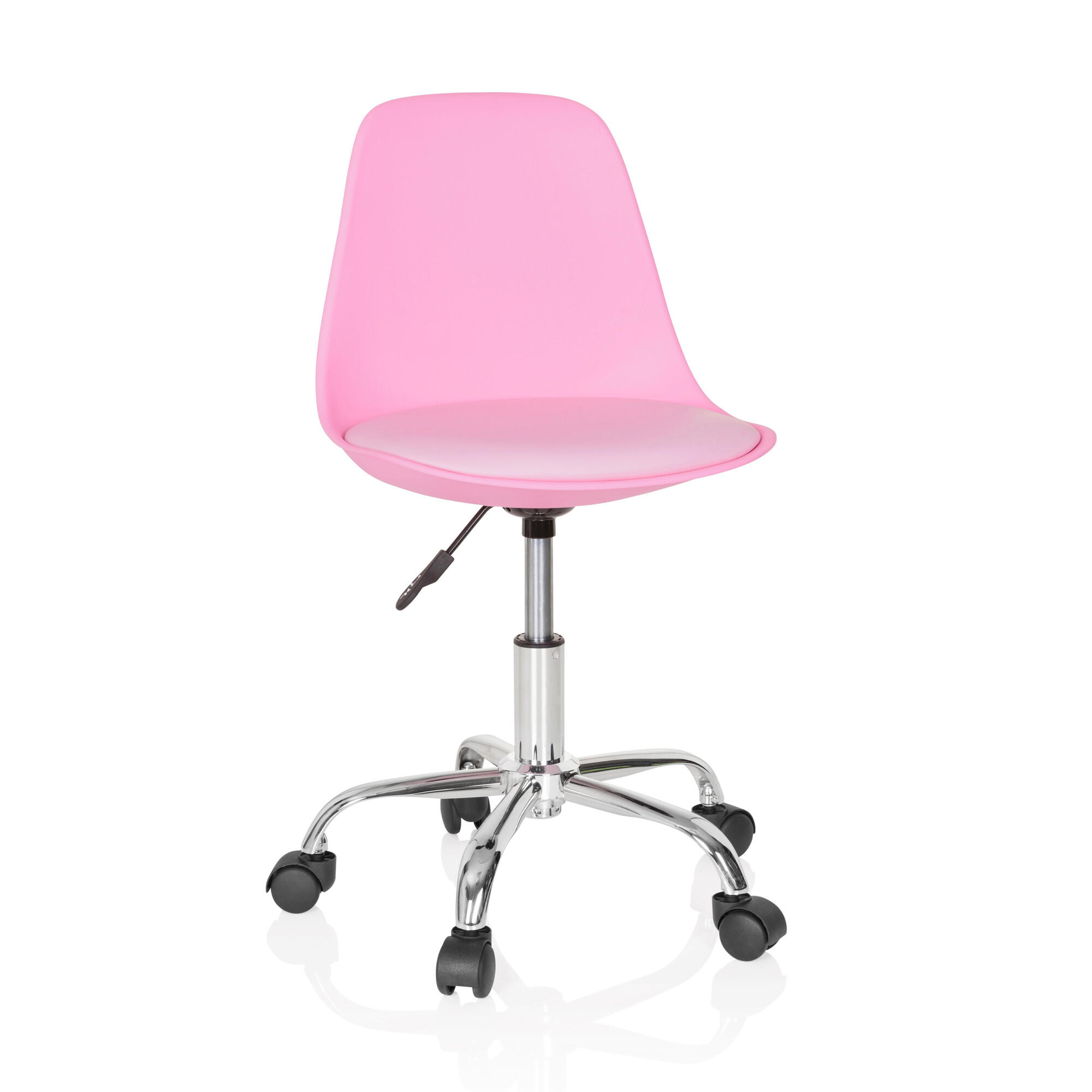 JUGENDDREHSTUHL Pink  - Pink, Basics, Kunststoff/Textil (40/72-82/44cm) - MID.YOU