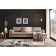 ECKSOFA in Cord Hellbraun  - Hellbraun/Eichefarben, MODERN, Holz/Textil (261/178cm) - Carryhome