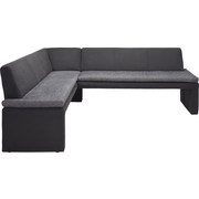 ECKBANK in Textil Grau - Schwarz/Grau, Design, Textil (170/228cm) - NOVEL