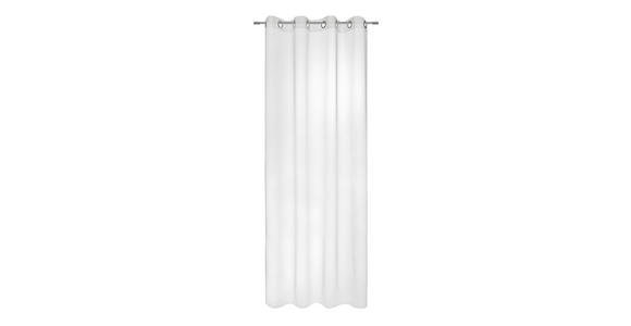 ÖSENVORHANG transparent - Weiß, Basics, Textil (140/245cm) - Boxxx