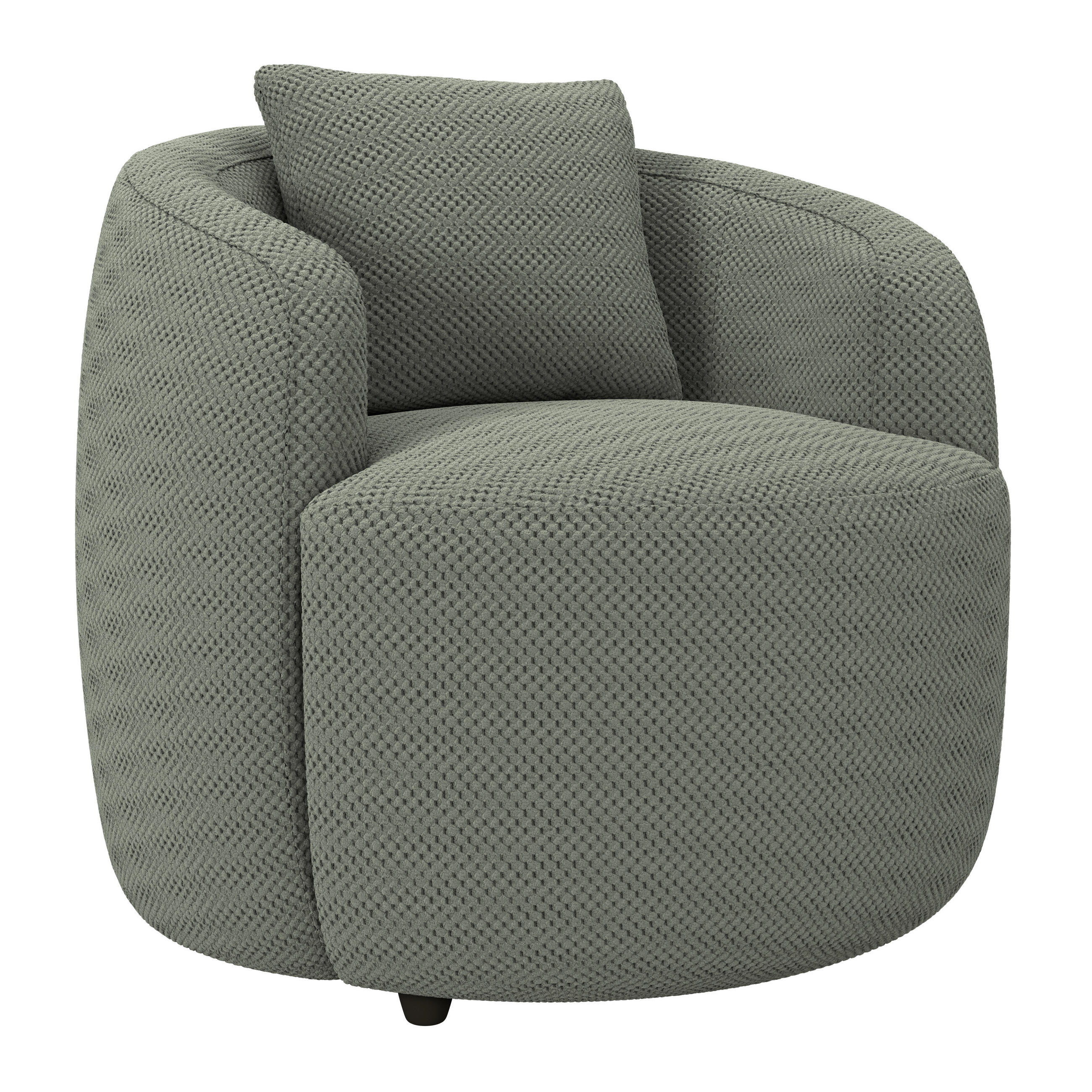 SESSEL in Velours, Struktur Grün  - Schwarz/Grün, Modern, Kunststoff/Textil (81/74/81cm) - Livetastic