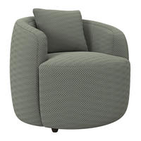 SESSEL in Velours, Struktur Grün  - Schwarz/Grün, MODERN, Kunststoff/Textil (81/74/81cm) - Livetastic