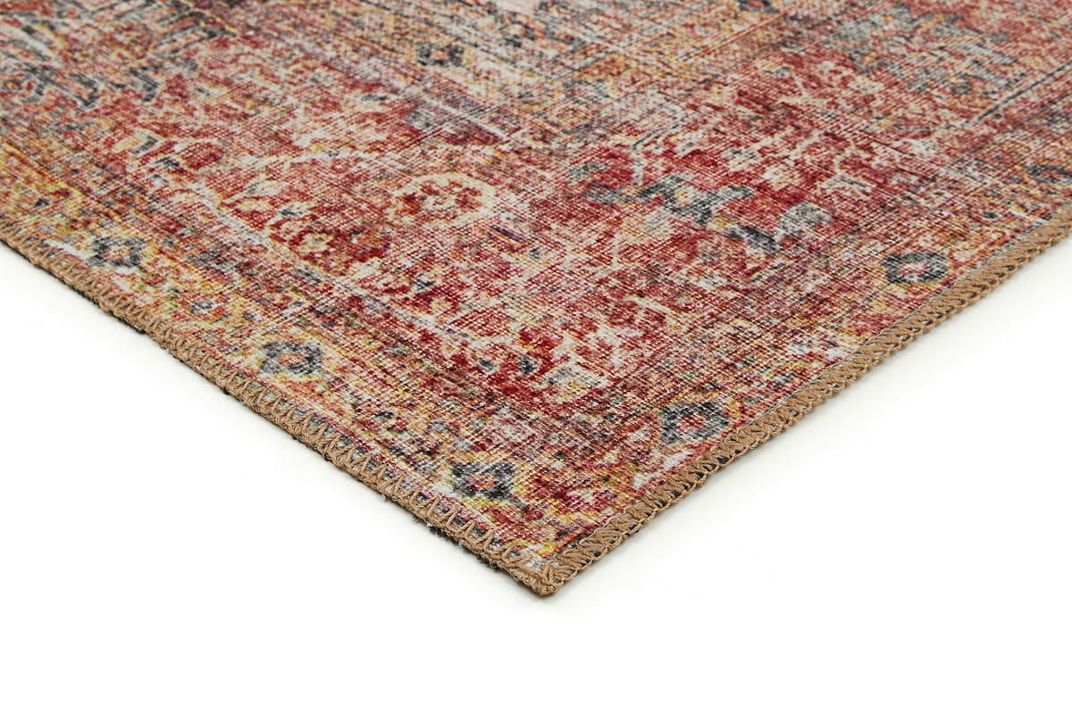 VINTAGE-TEPPICH 200/290 cm Lago  - Rostfarben/Grau, Design, Textil (200/290cm) - Novel