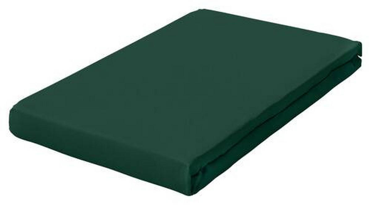 TOPPER-SPANNBETTTUCH PURE Jersey  - Grün, Basics, Textil (180-200/200-220cm) - Schlafgut